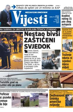 Vijesti - broj 5977, 15. nov 2014.