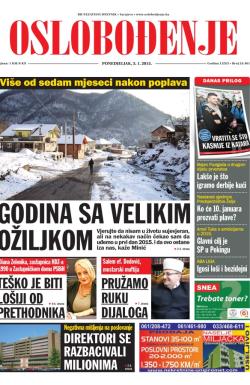 Oslobođenje - broj 24.461, 5. jan 2015.