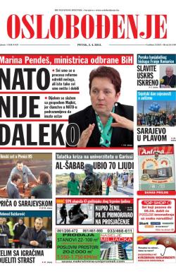 Oslobođenje - broj 24.549, 3. apr 2015.