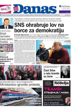 Danas - broj 7052, 19. jan 2017.
