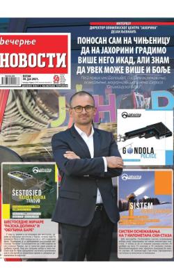 Večernje novosti - broj 4028, 30. jul 2021.
