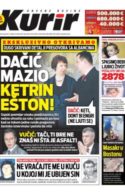 Kurir - broj 3433, 16. apr 2013.