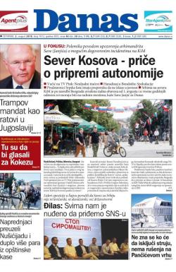Danas - broj 7612, 2. avg 2018.