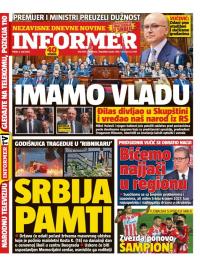 Informer - broj 3665, 3. maj 2024.