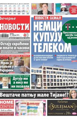 Večernje novosti - broj 1419, 23. jan 2015.