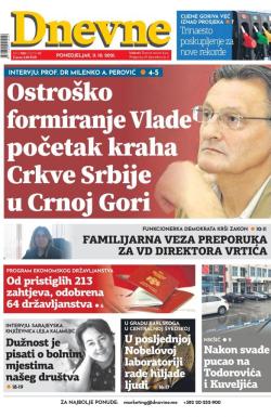 Dnevne novine - broj 3120, 10. okt 2021.