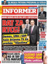 Informer CG - broj 1155, 17. feb 2016.