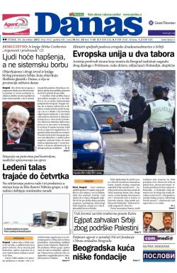 Danas - broj 5552, 11. dec 2012.