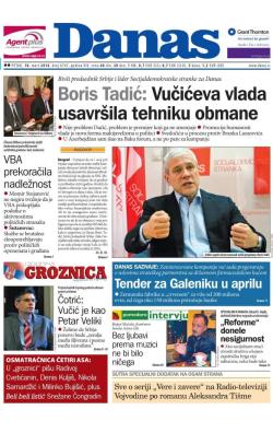 Danas - broj 6745, 18. mar 2016.