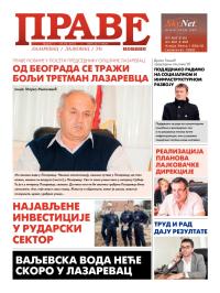 Prave novine, Lazarevac - broj 67, 19. apr 2013.