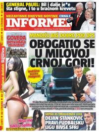 Informer CG - broj 1335, 16. sep 2016.