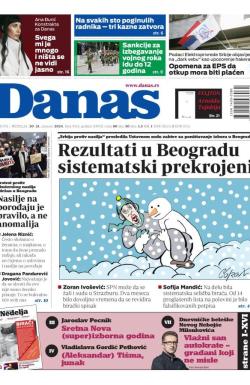 Danas - broj 9513, 20. jan 2024.
