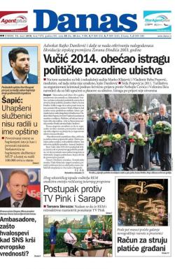 Danas - broj 7470, 13. mar 2018.