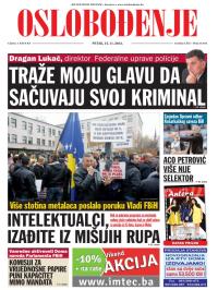Oslobođenje - broj 24.045, 15. nov 2013.
