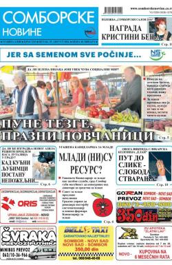 Somborske novine - broj 3243, 19. avg 2016.