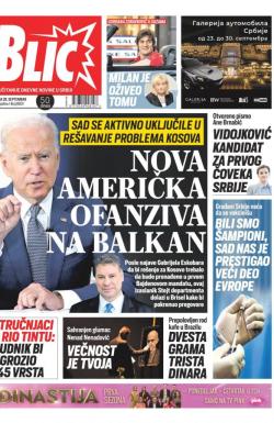 Blic - broj 8831, 28. sep 2021.