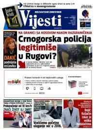 Vijesti - broj 6262, 1. sep 2015.