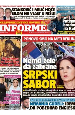 Informer - broj 3699, 13. jun 2024.