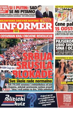 Informer - broj 4072, 2. sep 2025.