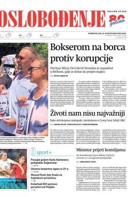 Oslobođenje - broj 27381, 21. avg 2023.