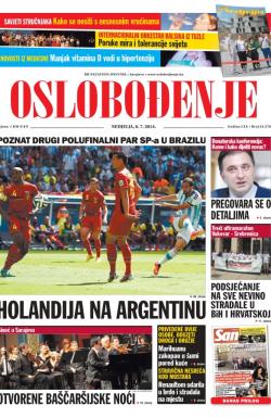 Oslobođenje - broj 24.278, 6. jul 2014.