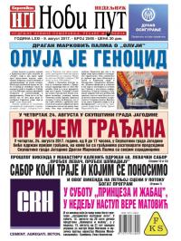 Novi put, Jagodina - broj 2548, 9. avg 2017.