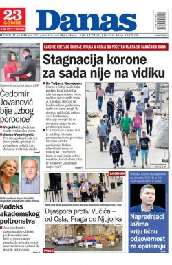 Danas - broj 8331, 21. jul 2020.