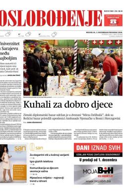 Oslobođenje - broj 25868, 2. dec 2018.