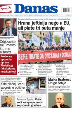 Danas - broj 7946, 2. jul 2019.