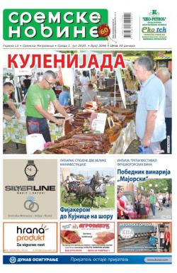 Sremske Novine - broj 3096, 1. jul 2020.