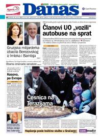 Danas - broj 5580, 8. jan 2013.