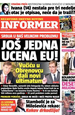 Informer - broj 701, 22. avg 2014.