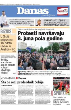 Danas - broj 7910, 27. maj 2019.