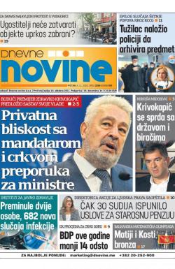 Dnevne novine - broj 2830, 6. nov 2020.