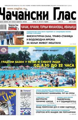 Čačanski glas - broj 22, 14. jun 2019.