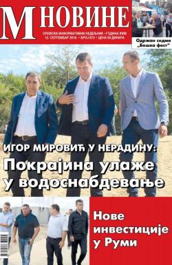 M Novine, Sr. Mitrovica - broj 873, 12. sep 2018.