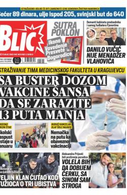 Blic - broj 8895, 2. dec 2021.