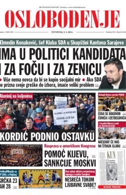 Oslobođenje - broj 24.184, 3. apr 2014.