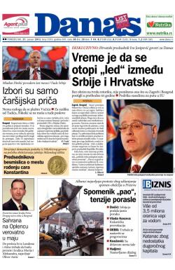 Danas - broj 5593, 21. jan 2013.