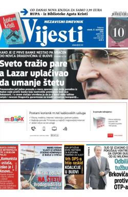 Vijesti - broj 6269, 8. sep 2015.