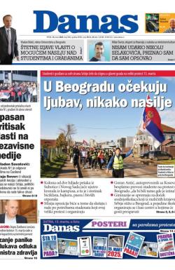 Danas - broj 9862, 14. mar 2025.