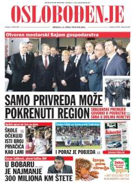 Oslobođenje - broj 24.925, 13. apr 2016.