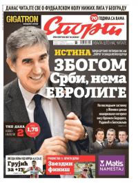 Sport - broj 20779, 25. okt 2015.