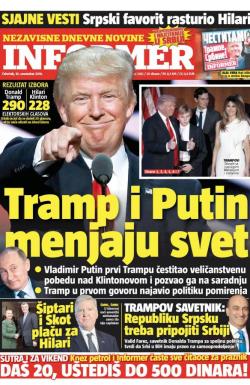 Informer - broj 1382, 10. nov 2016.
