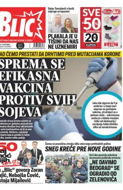 Blic - broj 8900, 7. dec 2021.