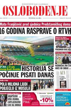 Oslobođenje - broj 24.254, 12. jun 2014.