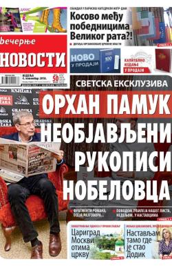 Večernje novosti - broj 3139, 4. nov 2018.