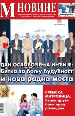 M Novine, Sr. Mitrovica - broj 827, 25. okt 2017.