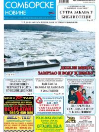 Somborske novine - broj 3264, 13. jan 2017.