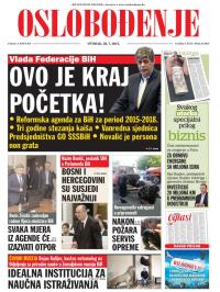 Oslobođenje - broj 24.665, 28. jul 2015.